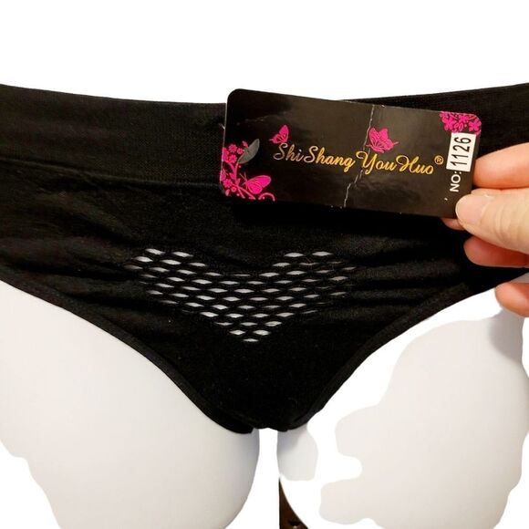 2/$20 Brand new black heart T-backs underwear panties - Picture 3 of 4